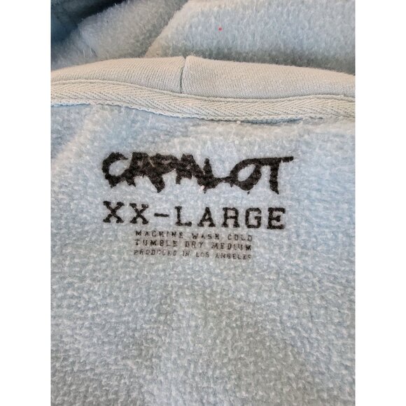 Polo G "The Goat" X Capalot Hoodie XXL Light Blue Graphic Sweatshirt - Picture 5 of 5